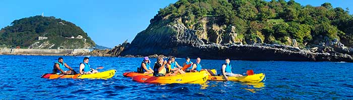 donostia kayak tour